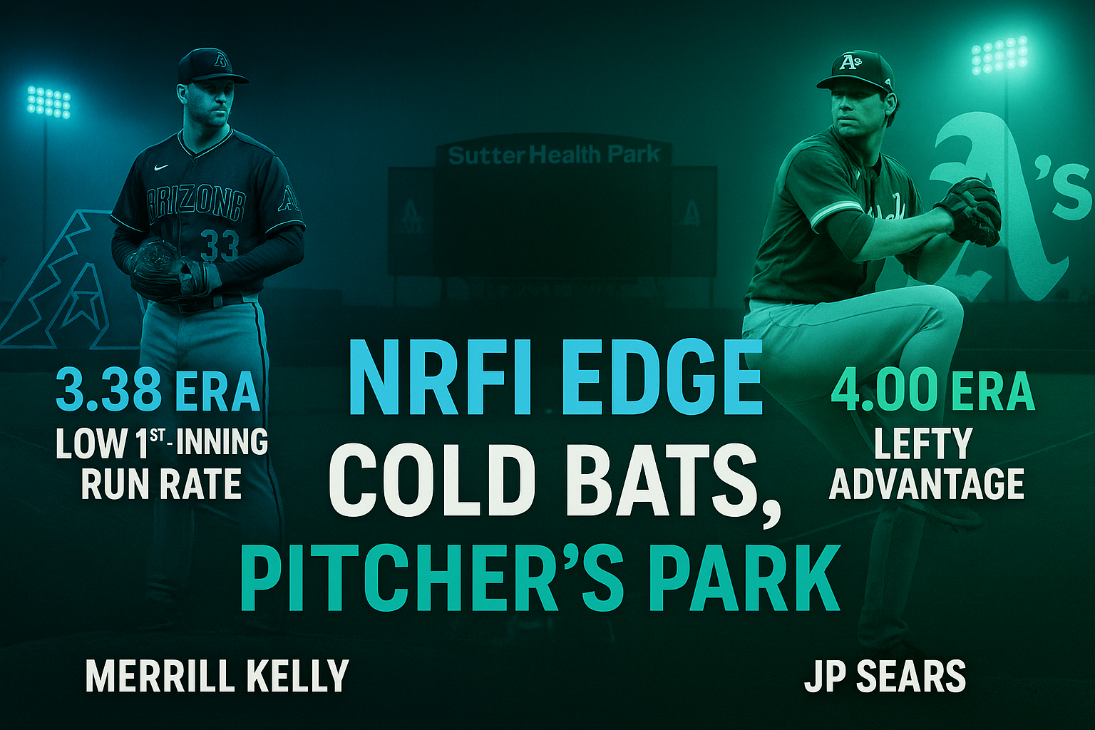 Diamondbacks at Athletics NRFI Edge 8-1